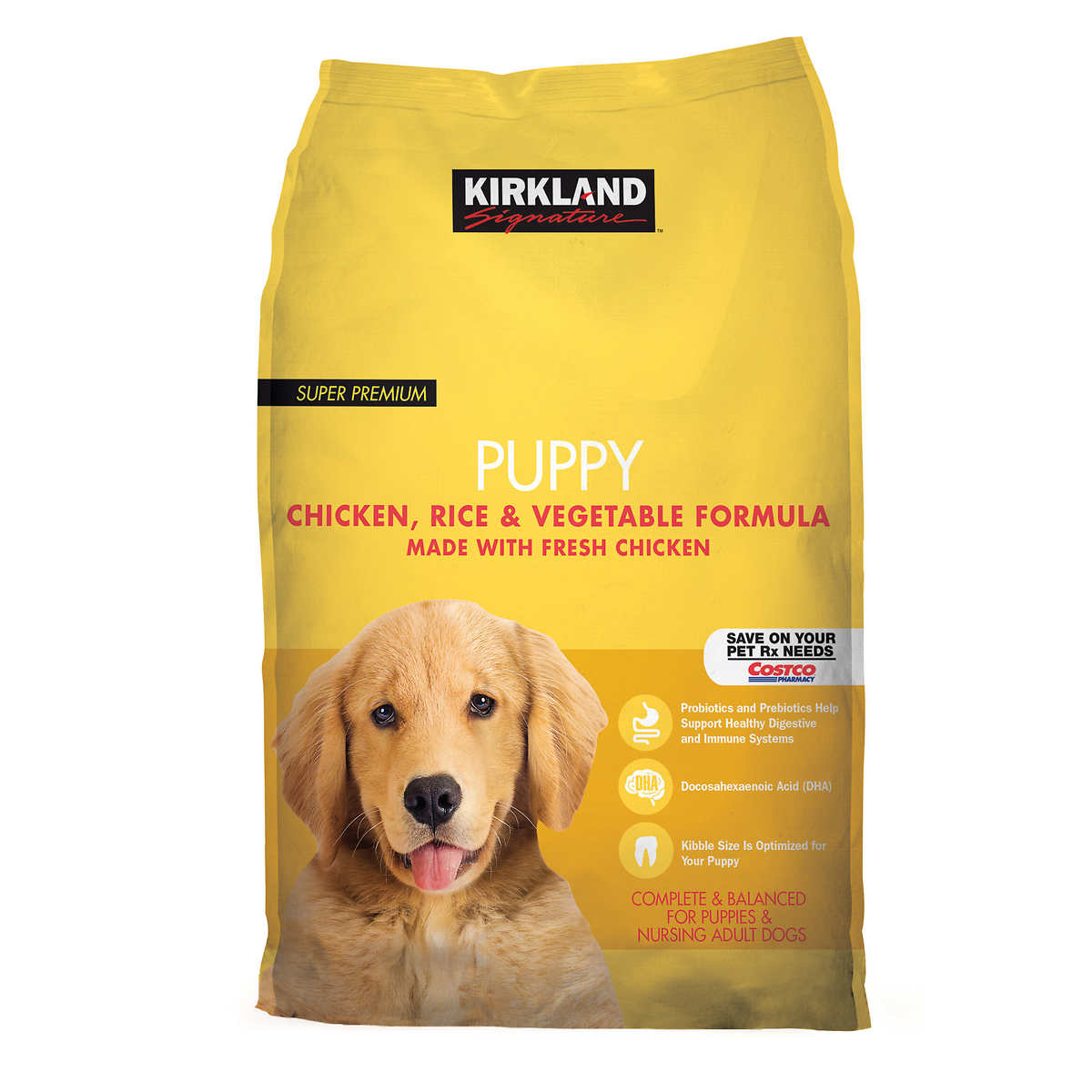 Kirkland Signature Super Premium Chicken Rice & Vegetable Puppy Food 20