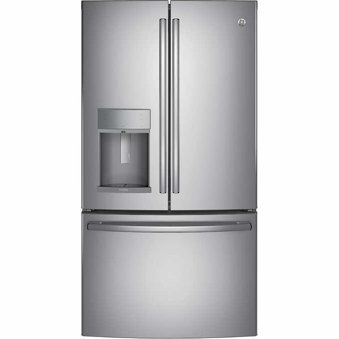 ge profile 22.2cuft counter-depth french-door refrigerator with