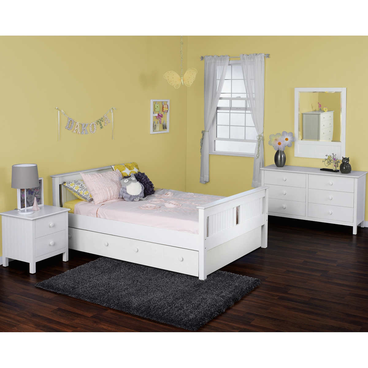 Jayden 4 Piece Full Bed With Trundle Set