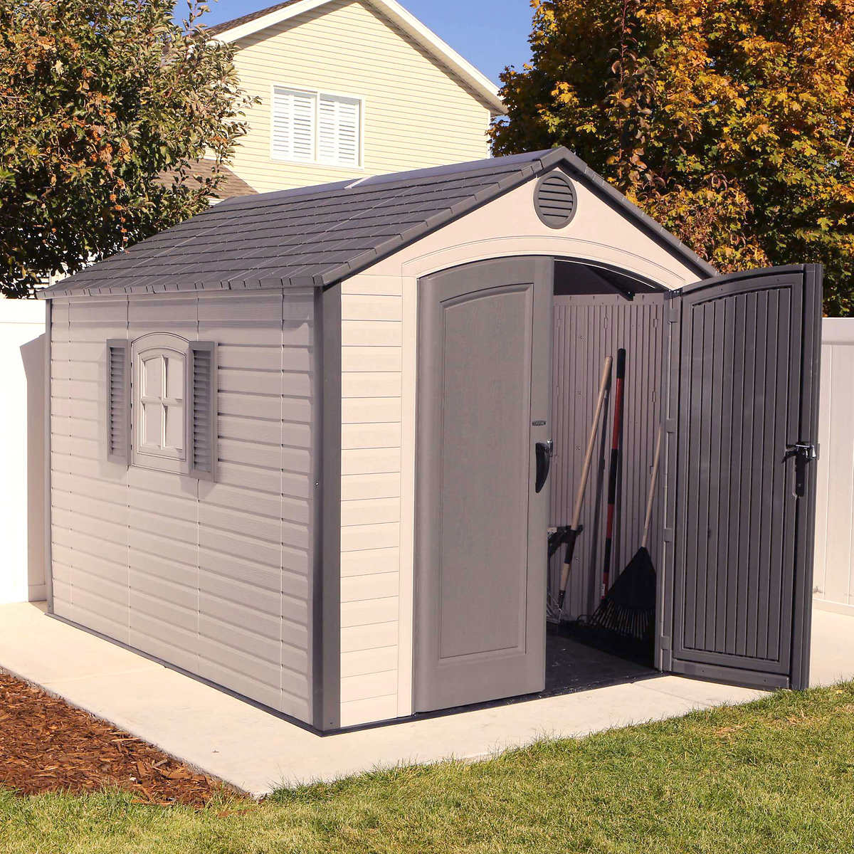 Lifetime 8' x 10' Outdoor Storage Shed UV Protected ...