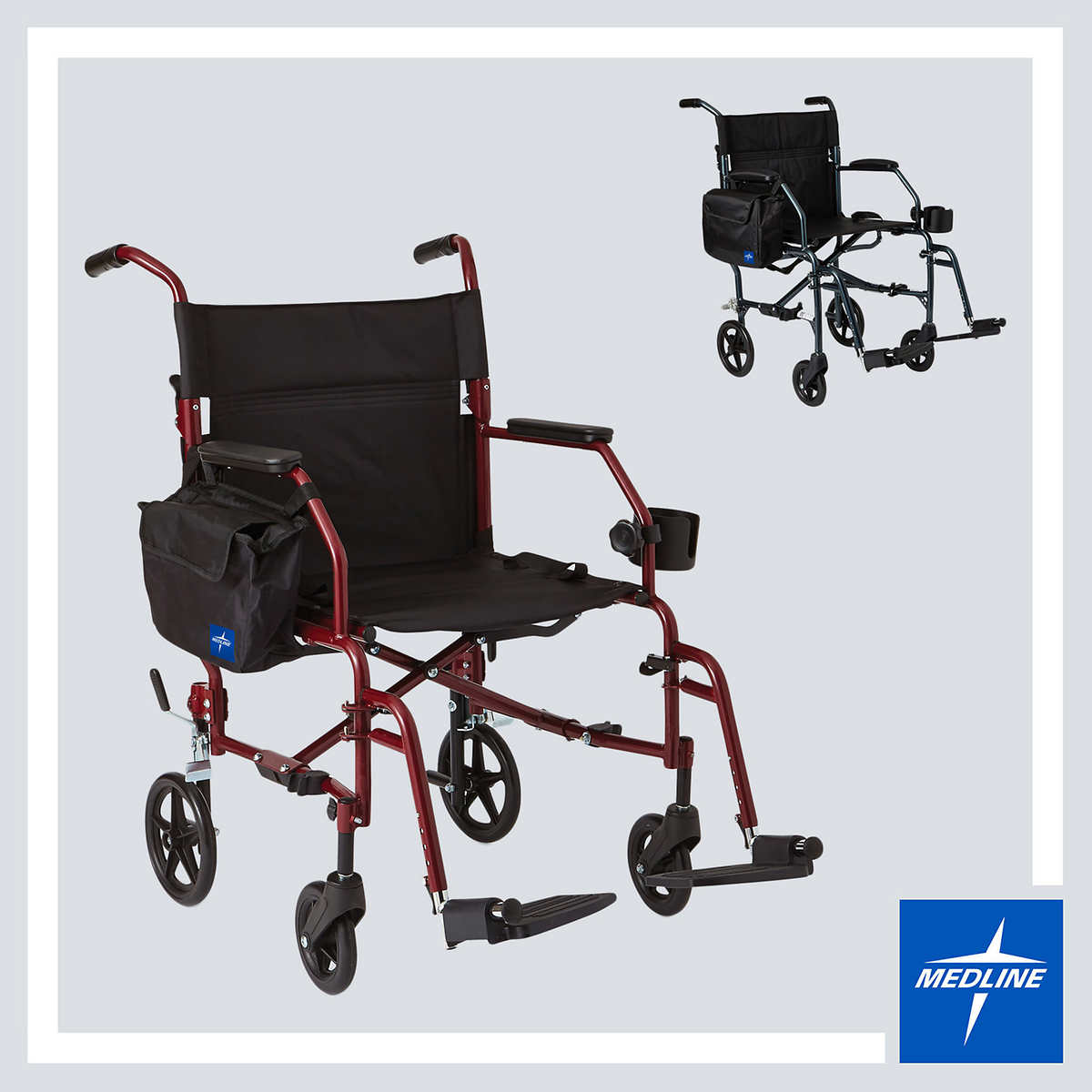 Ultralight Freedom Ii Transport Wheelchair By Medline