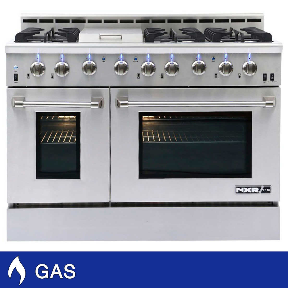 Stainless Steel Gas Range Cooktop click to zoom