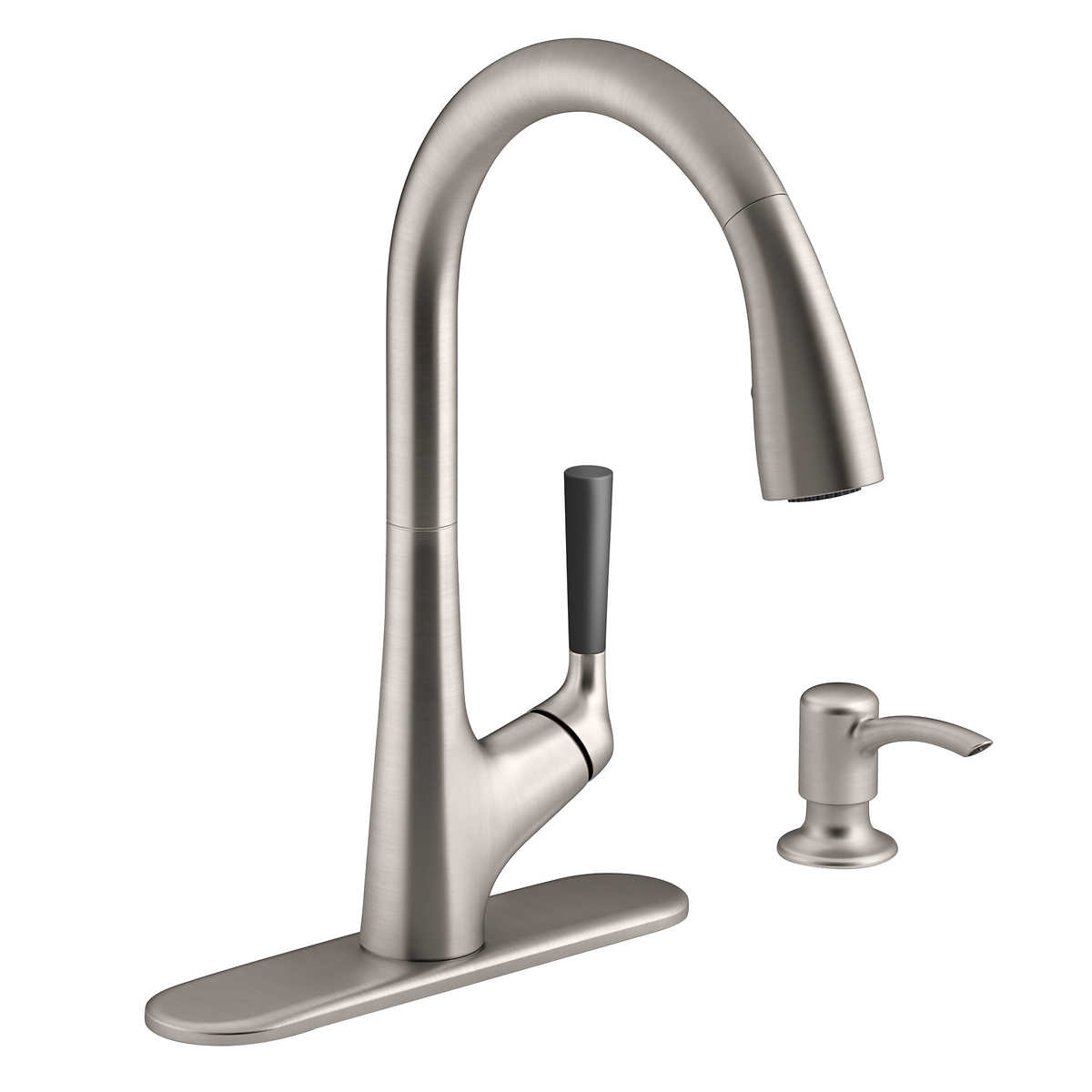 Kohler Malleco Pull Down Kitchen Sink Faucet With Soap Dispenser