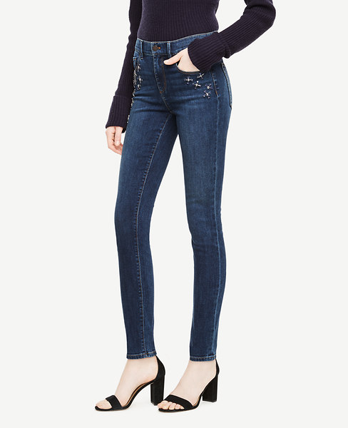 ANN TAYLOR Petite Modern All Day Skinny Jeans In Stormy Mist Wash in ...