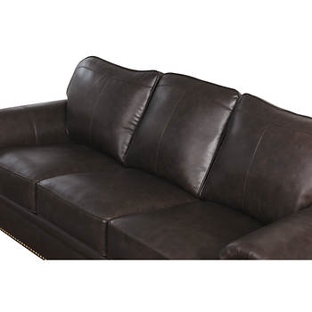 Abbyson Living Barrington 3-Pc. Top-Grain Leather Living Room Set ...