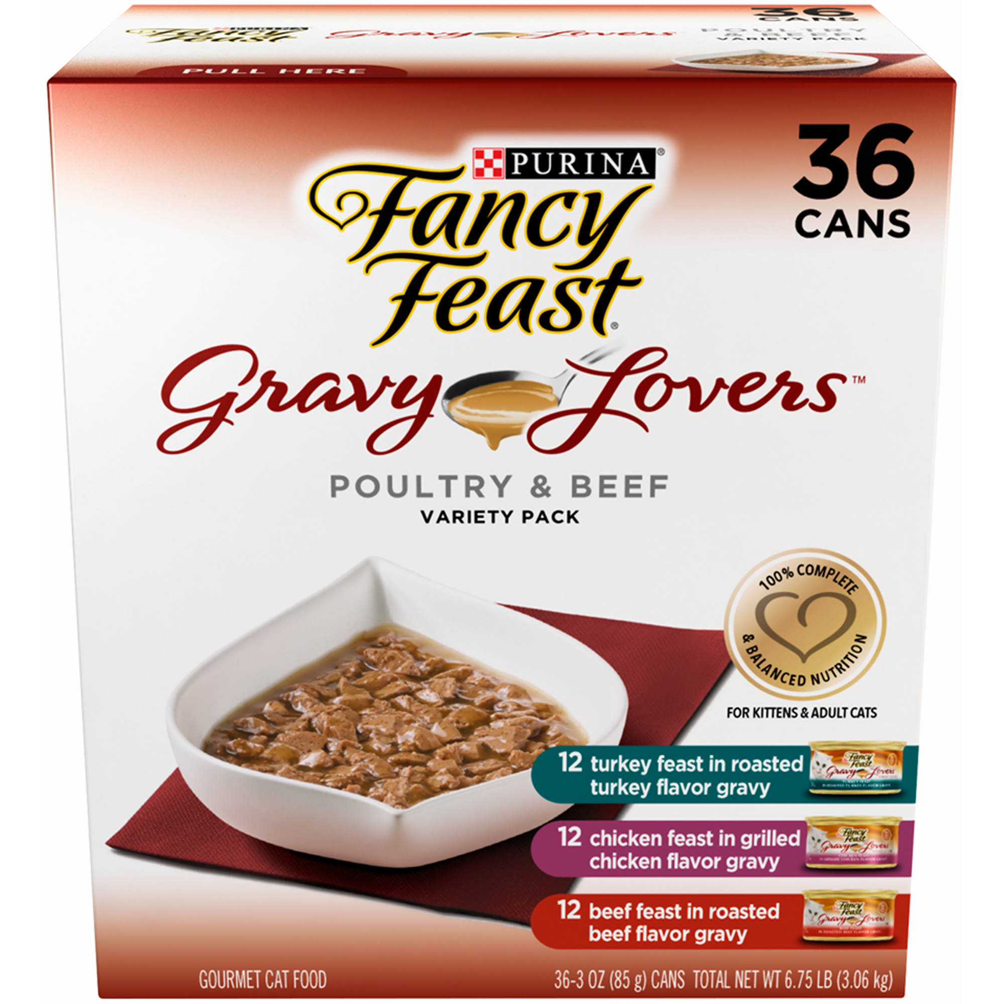 Purina Fancy Feast Gravy Lovers Poultry & Beef Feast Variety Cat Food
