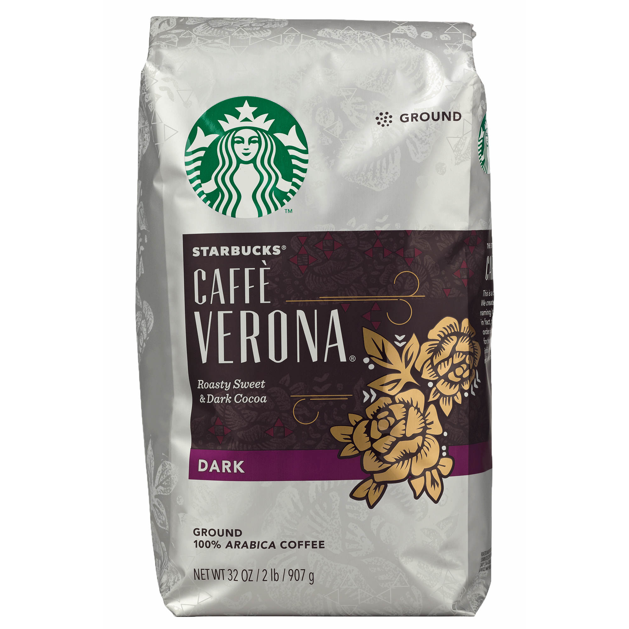 Starbucks Cafe Verona Dark Roast Ground Coffee, 32 oz
