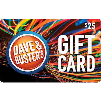25 Dave Buster S Gift Card